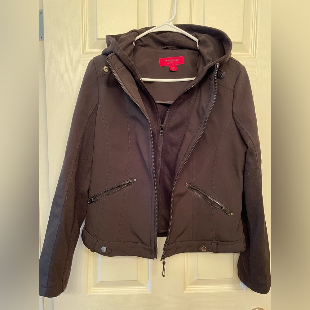 Get ready for winter with this Cool Black Hooded Jacket!